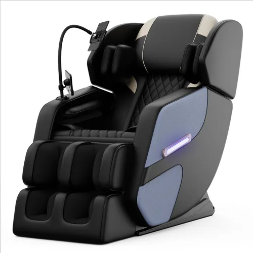KEIKI Silla de masaje reclinable con gravedad cero, presión de aire de cuerpo completo y calefacción, masaje Shiatsu con rodillo de espalda y pies,
