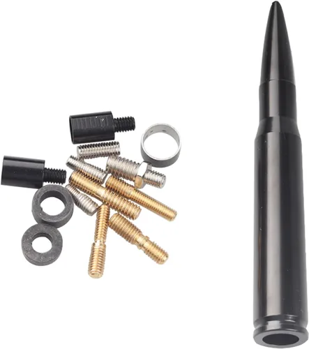 Bullet - Antena universal compatible con Ford F150 250 Chevy Jepp Dodge Ram y más vehículos 1990-2023 para automóvil, camiones y SUV, accesorio de