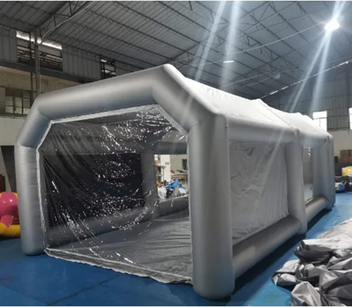 Miniatura 4 de Tienda de campaña portátil para automóvil, tienda inflable de cabina de pintura en aerosol, estación de trabajo móvil para automóvil, filtro lavable
