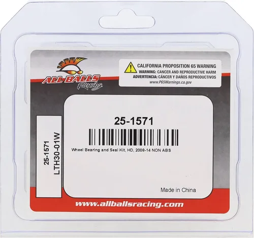 Miniatura 3 de All Balls Racing 25-1571 Kit de rodamientos de rueda compatible con/reemplazo para Harley & Kawasaki - Contiene 2 rodamientos de bolas