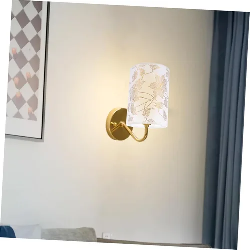 Miniatura 8 de DOITOOL Lujosa lámpara de mesa de lino pantalla tambor pantallas para lámparas de pie patrón para cafetería