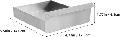 Miniatura 4 de Bandeja de aceite de repuesto para máquinas comerciales de palomitas de maíz, bandeja de acero inoxidable, fácil instalación y mantenimiento