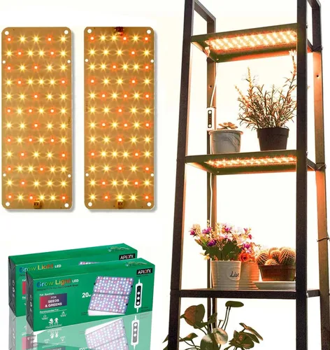 Miniatura 8 de Luz de cultivo para plantas de interior, luz regulable para plantas, 6/12/16H, tira de luces LED de crecimiento de espectro completo, paneles de luz