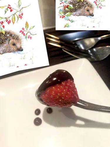 Miniatura 6 de Servilletas de papel de erizo de 20 unidades de 13 x 13 pulgadas para decoupage con diseños de animales y acebos