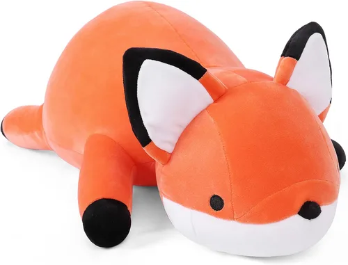 Miniatura 9 de WeBingo Animales de peluche de elefante con peso de 24 pulgadas, 4.2 libras, felpa azul con peso para niños, adultos, niños y niñas, lindo juguete