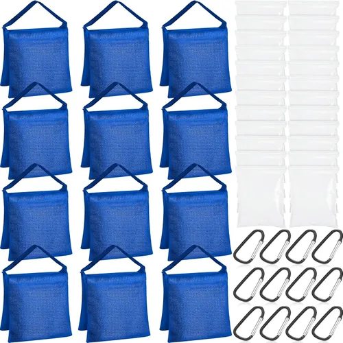 Miniatura 8 de Paquete de 12 bolsas de peso para fotografía, bolsa de peso llena de estudio fotográfico, bolsa de arena pesada vacía para fotografía, soporte