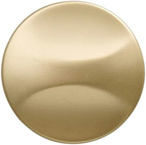 Miniatura 2 de Hickory Hardware Crest Collection - Pomo plano de 1-1/4 pulgadas de diámetro, acabado ultra latón