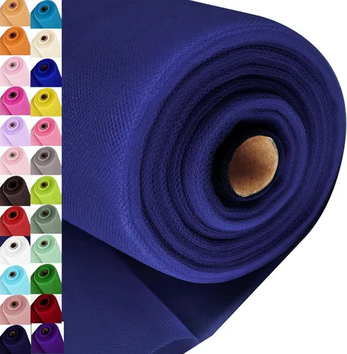 Miniatura 67 de Rollos de tela de tul, 54 pulgadas por 10 yardas (30 pies), cinta de tul para decoración de fiestas de boda, rollo de tela transparente en bobina