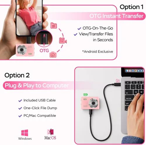 Miniatura 6 de Mini cámara grabadora de video HD 1080P - Llavero videocámara digital con tarjeta de 64 GB, pantalla HD de 0.96 pulgadas, batería de larga duración