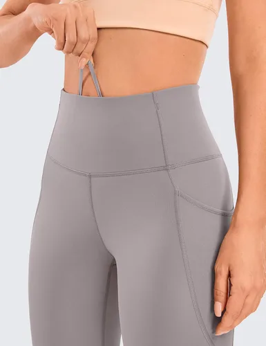 Miniatura 3 de CRZ YOGA Leggings capri de entrenamiento con sensación desnuda para mujer, 21 pulgadas, cintura alta, control de abdomen, pantalones de yoga