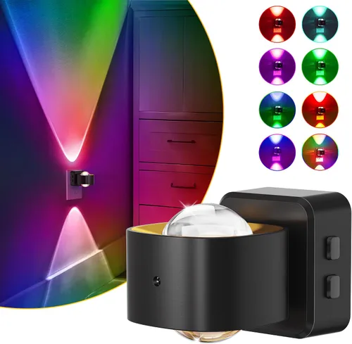 Miniatura 10 de L LOHAS LED Proyector de luz nocturna, luces nocturnas enchufables a la pared, 2000 K/3000 K/5000 K, luz nocturna de temperatura de color ajustable