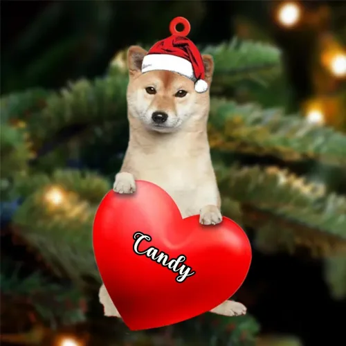 Miniatura 34 de Adornos de Navidad personalizados para perros, nombre personalizado, adorno de Malamute de Alaska, adornos acrílicos, regalos de Navidad, amantes