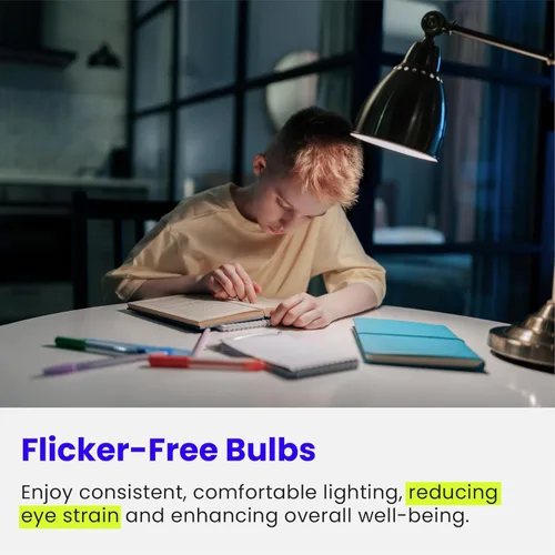 Miniatura 6 de Feit Electric Bombilla LED A19, equivalente a 60 W, base media E26, 800 lúmenes, blanco neutro 3500 K, bombilla estándar no regulable, vida útil