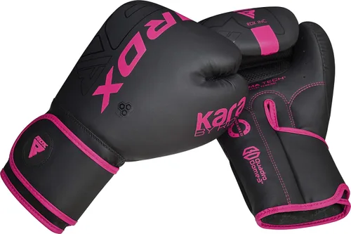 Miniatura 8 de Guantes de boxeo RDX para mujeres, para entrenamiento profesional y sparring, de cuero Maya, para Muay Thai, artes marciales mixtas, kickboxing