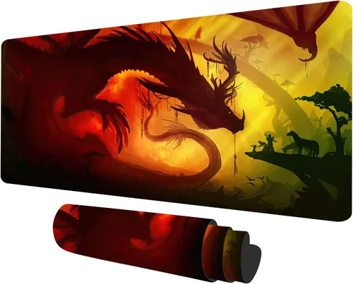 MTG - Tapete de juego de 23.6 x 13.7 pulgadas, tapete de juego de mesa Ultra Pro Dragon para TCG CCG, alfombrilla de juego de cartas, alfombrilla de