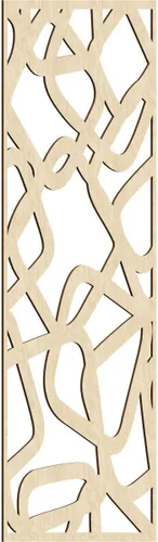 Miniatura 120 de Acme Paneles de pared decorativos de madera con calado, 9 3/8 pulgadas de ancho x 24 3/8 pulgadas de alto x 1/4 de alto, roble rojo