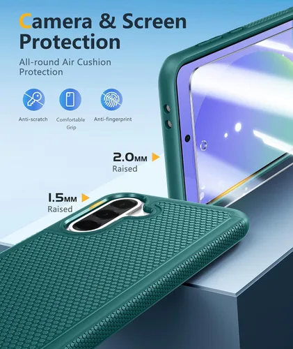 Miniatura 396 de FNTCASE Funda para iPhone 17 Pro: Fundas delgadas translúcidas de color azul claro compatibles con MagSafe, protección completa de la cámara