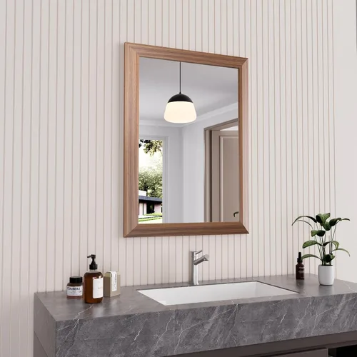 Miniatura 106 de Amorho Espejo de Baño Negro, Espejos de Pared de 24x30 Pulgadas con Marco de Metal Grueso para Sobre el Fregadero, Dormitorio, Sala de Estar