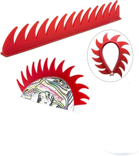 Miniatura 7 de Mohawk Peluca para decoración de casco, diseño de halcón reutilizable (casco no incluido)