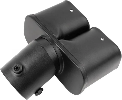 Miniatura 8 de Puntas de escape con silenciador de acero inoxidable de 60 mm / 2.36", tubo de escape doble salida con boca cuadrada, tubo de escape para coche