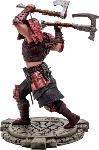 Miniatura 9 de McFarlane Toys - Diablo IV Rend Bárbaro y Nigromante de Sangre Paquete de 2 Figuras Posadas con Etiqueta de Oro 1:12 Escala 1:12, Etiqueta Dorada