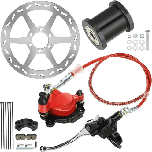 YOXUFA Kit de Frenos Hidráulicos para Mini Bicicleta con Rotor de Freno de Disco Trasero de 180mm Reemplazo para Baja Doodle Bug DB30 Blitz Dirt Bug