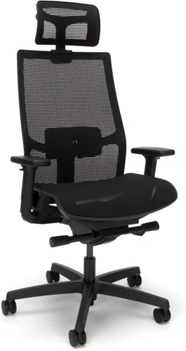 Miniatura 12 de HON Ignition 2.0 Silla de oficina ergonómica grande y alta de malla con reposacabezas, capacidad de 450 libras, silla de escritorio extra ancha