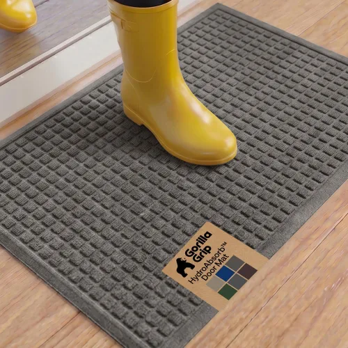 Miniatura 25 de GORILLA GRIP® HydroABSORB - Tapete ultra absorbente para puerta delantera y entrada exterior, atrapa la suciedad y la humedad, tapete de bienvenida
