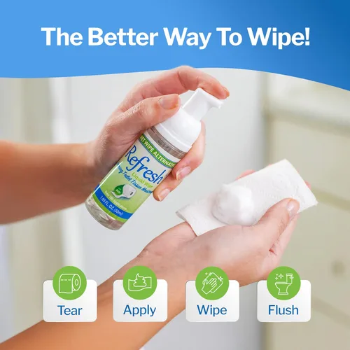 Refresh Liquid Wipe: Espuma de papel higiénico