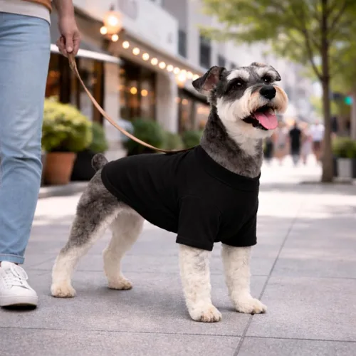 Miniatura 6 de Lovelonglong Ropa de Bulldog Ropa para Perro Camiseta en Blanco Camisetas para Bulldog Francés, Bulldog Inglés, American Pit Bull Pugs, 100% Negro