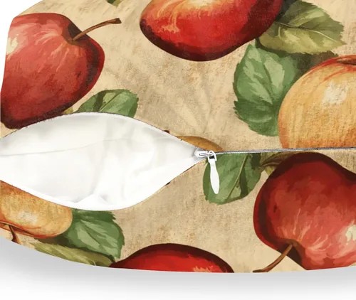 Miniatura 3 de Fundas de almohada vintage con manzanas y frutas marrones, fundas de cojín cuadradas para sofá, dormitorio, sala de estar, 16 x 16 pulgadas
