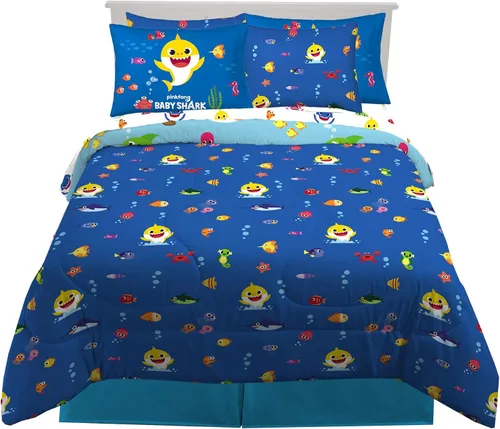 Miniatura 8 de Franco - Juego de edredón y sábanas supersuaves con funda, para niños, 7 piezas, tamaño matrimonial, Five Nights At Freddy's Cinco noches en Freddy's