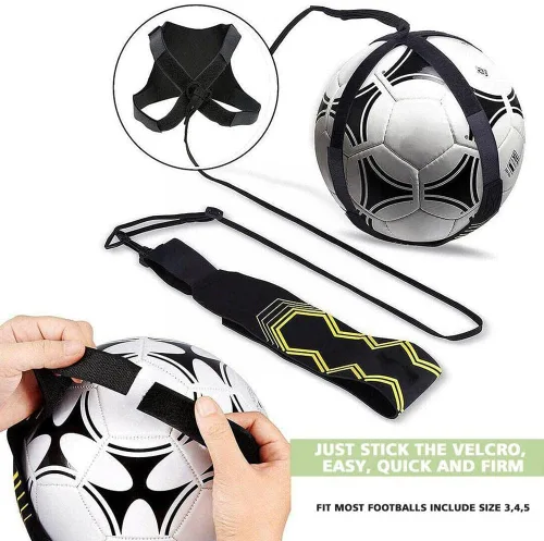 Miniatura 3 de Entrenador de patada de fútbol ajustable, Equipo elástico de pelota de fútbol, Entrenador de asistencia de fútbol Cinturón deportivo Herramienta