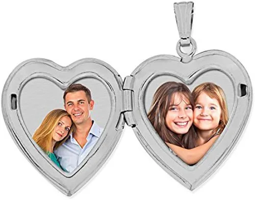 Miniatura 3 de Plata de Ley "Will you marry me" Sweetheart medallón34inch X 34inch