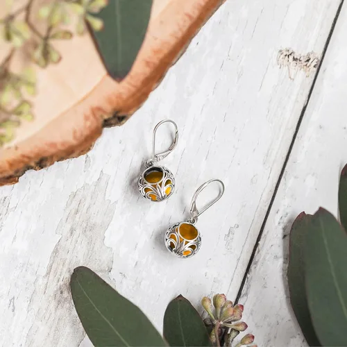 Miniatura 38 de Bottled Up Designs Aretes de encaje vintage hechos a mano, plata esterlina, ecológicos, fabricados en Estados Unidos, regalos de cumpleaños, día