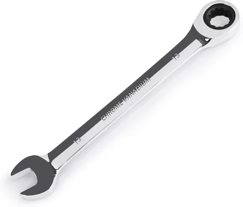 Miniatura 16 de Egofine Llave combinada de trinquete de 1-1/8 pulgadas SAE, llave de engranajes de grado industrial con diseño de 12 puntos, trinquete de 72