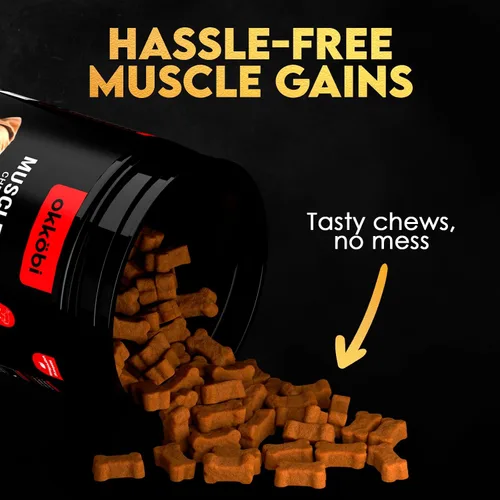 Miniatura 3 de Masticables 11 en 1 para Ganancia Muscular - Suplementos de Aumento de Peso para Perros con Alta Proteína y Aminoácidos - Constructor Muscular