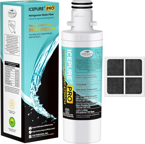 Miniatura 12 de ICEPURE PLUS ADQ747935 Certificado NSF 53&42 Reemplazo para LG LT1000P MDJ64844601, Kenmore Elite 9980, LT1000PC ADQ74793501 LT1000 RWF4700A