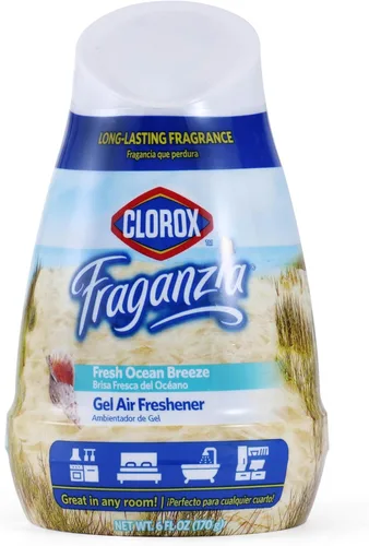 Miniatura 8 de Clorox Fraganzia Ambientador en Gel en Forma de Cono, Aroma de Orquídea Isla - Ambientador sin Enchufe, sin Batería para Habitaciones Pequeñas