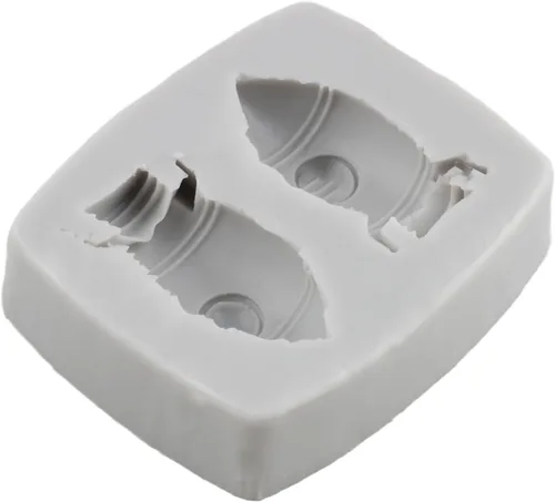 Miniatura 5 de Sijiangmold Molde de silicona para astronauta, diseño de astronauta, planeta, cohete, satélite, fondant, para cupcakes, decoración de pasteles