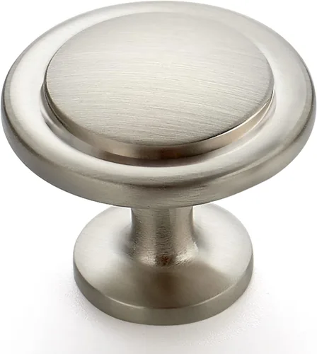 Miniatura 13 de Ravinte - Pomo de zinc para puertas, alacenas y cajones de cocina, gabinetes, tocadores, de 1-1/4 de pulgada, rosa esmerilado, paquete de 15