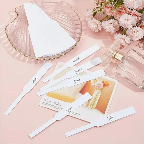 Miniatura 4 de Disposable Perfume Test Strips 400Pcs Perfume Test Strips Rectangle Paper White Small Try Incense for Testing Scents