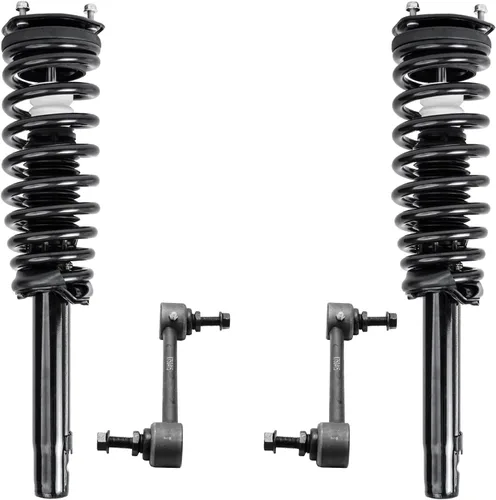 Miniatura 79 de Detroit Axle - Kit de puntales delanteros 2WD para Ford F-150 2005-2008 Lincoln Mark LT 2005-2008, 2 puntales con muelle helicoidal, 2 enlaces