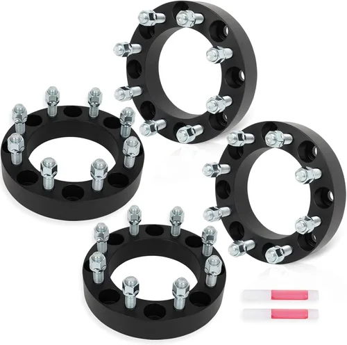 Adaptadores espaciadores de rueda de 1.5 pulgadas, 8 x 170 a 8 x 6.5 pulgadas, 8 lengüetas, 14 x 1.5, 5.118 in, compatible con F-350 Super Duty