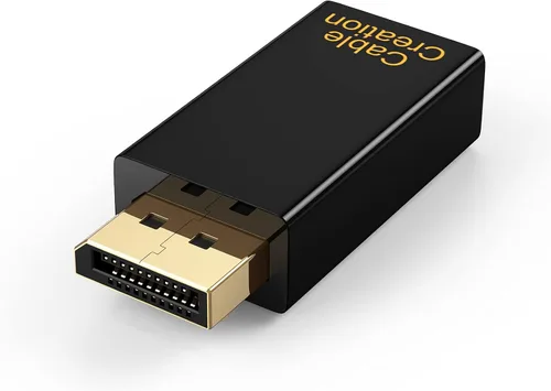 Miniatura 8 de CableCreation Adaptador activo DisplayPort a HDMI, adaptador DP a HDMI chapado en oro de 1080P (hombre a hembra) de 1.3 V, puerto de pantalla