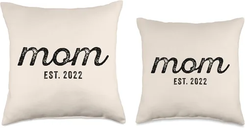 Miniatura 3 de Mom Est 2022 Custom Mom Personalized Mother’s Day Customized Throw Pillow