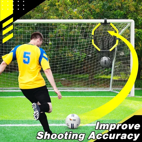 Miniatura 7 de Happy Jump Práctica neta de objetivo de portería de fútbol 3 en 1