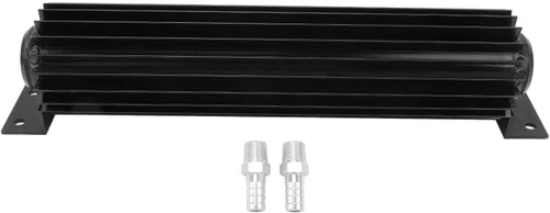 Miniatura 5 de Aramox Enfriador de doble canal de transmisión de 12 pulgadas con aletas de aluminio anodizado de transmisión de doble paso, disipador de calor
