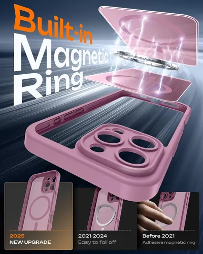 Miniatura 330 de TOCOL Funda para iPhone 11, compatible con Magsafe, protección completa de cámara, imanes integrados, protección contra caídas, funda translúcida