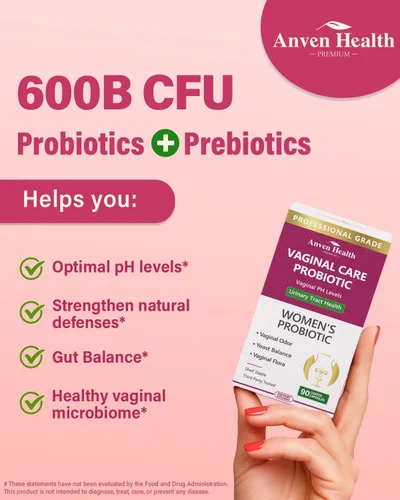 Miniatura 3 de Probióticos vaginales para mujeres, equilibrio de pH con prebióticos, 60 mil millones de probióticos para mujer para flora vaginal, olor, levadura